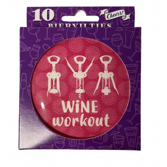 PS: bierviltjes wine workout
